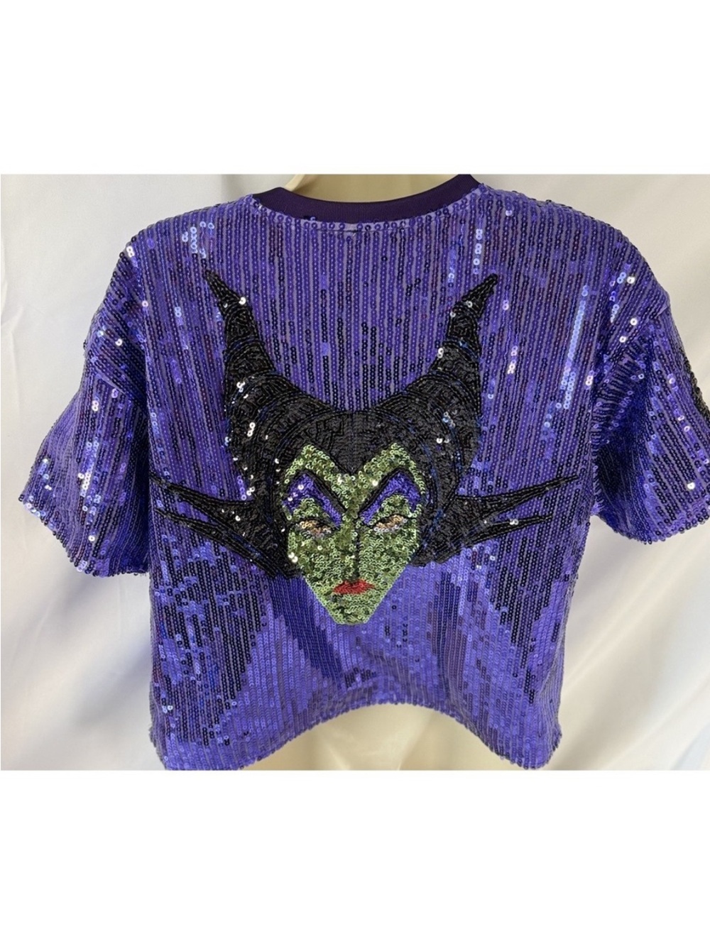 Her Universe Purple Sequin Short Sleeve Jersey with Black '59' Graphic - Picture 3 of 9